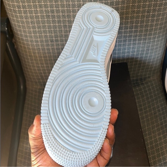 Nike Air Force 1 Low Black and White Patent Sneakers - Picture 3 of 3